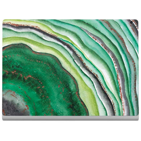 Kiwi Watercolor Geode Surface Book 2 15in Skin